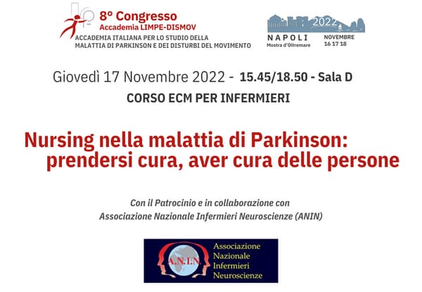 Clicca per accedere all'articolo Nursing nella malattia di Parkinson: prendersi cura, aver cura delle persone